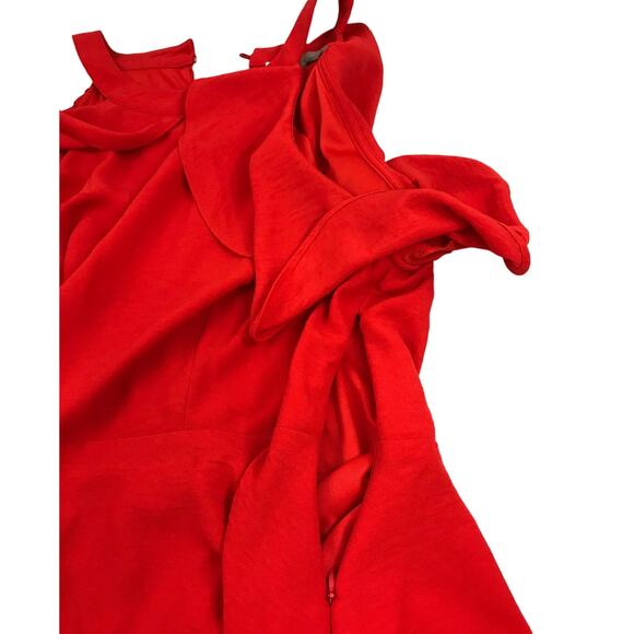 Charlie Paige Women's Red Halter Mini Dress Size Large - Picture 5 of 12